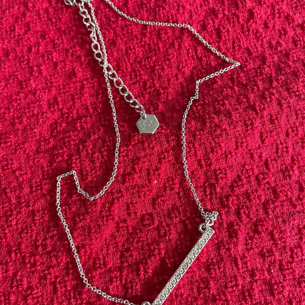 Swarovski Silver Necklace Minimalist Design